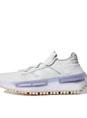 adidas originals NMD S1 缓震 跑鞋 白色/紫色HP5522山东ls仓