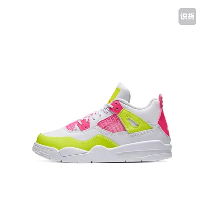 Air Jordan 4 Retro 小童/白色/粉色CV7809-100山东ls仓