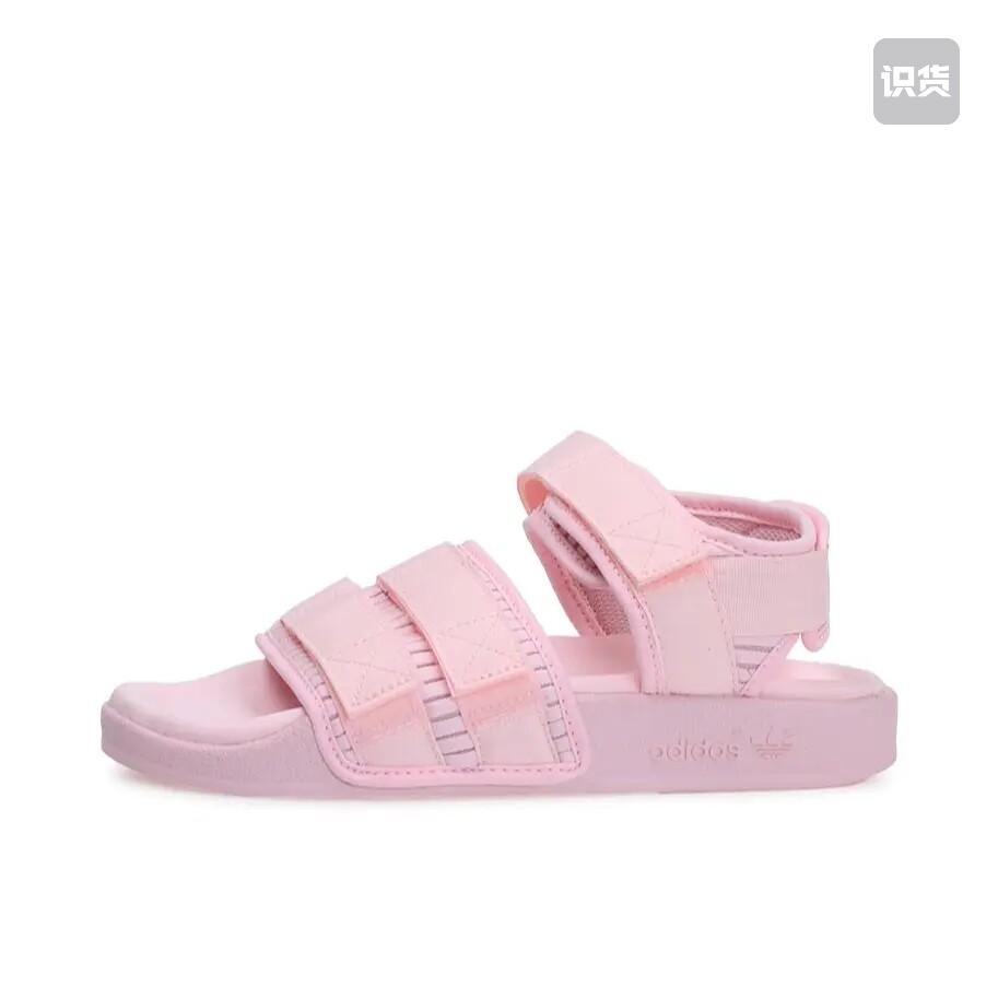 adidas Adilette Sandal 2.0 凉鞋 魔术贴 樱花粉CG6151山东ls仓