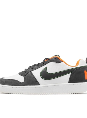 Nike Court Borough 运动休闲鞋 黑色/橙色FQ6858-108山东ls仓