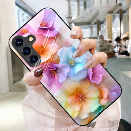 SamsungS25ultra适用23FE三星S24手机壳22+21加20u玻璃A56外55女54花53case52电话15phone17高颜值16春2026潮