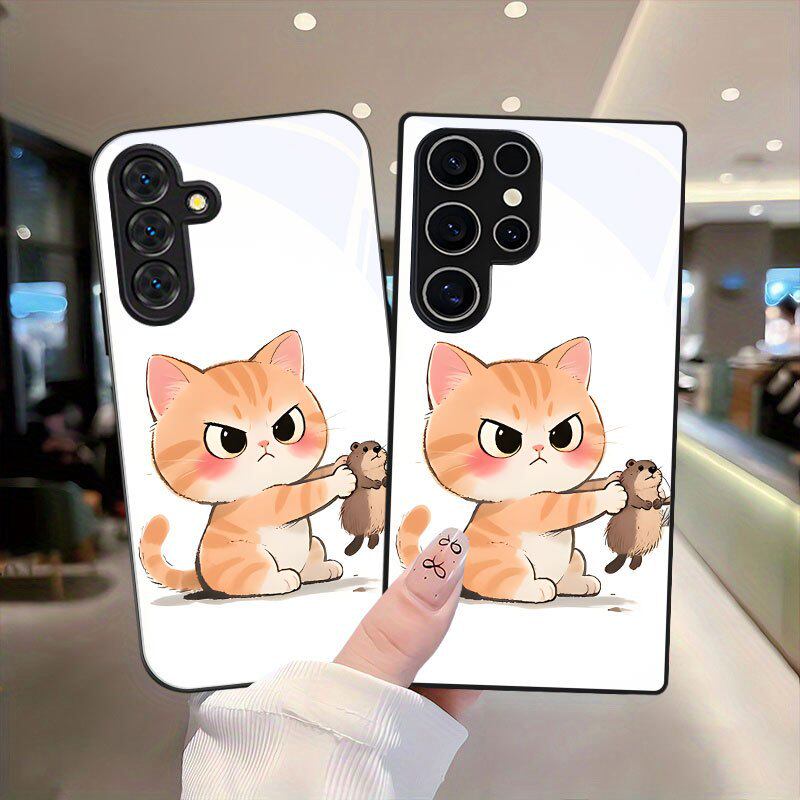 SamsungS26ultra适用23plus三星S24FE手机壳25+22加21u玻璃A56猫咪M55女54男53case20猫17苹果16外14硬15cute