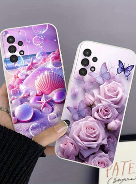 SamsungS26ultra适用25plus三星S24FE手机壳23+贝壳22加21u蝴蝶A56花55女54男case电话20漂亮15苹果17外16软i