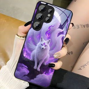 SamsungS25ultra适用23FE三星S24手机壳22+21加20u玻璃A56男55女54爱心53case52电话15phone17狐狸16高级感外