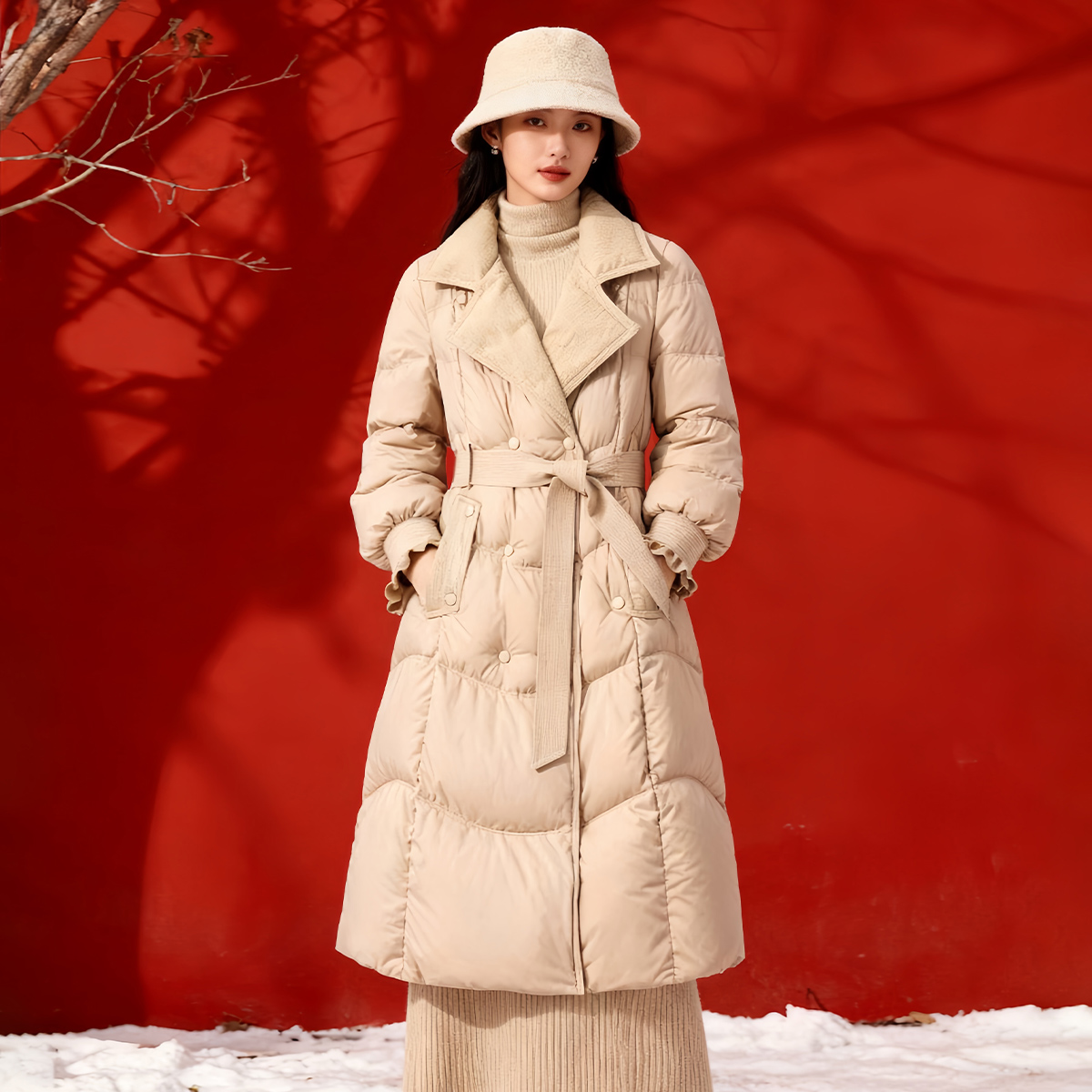 长款羽绒服女款2025新款保暖外套