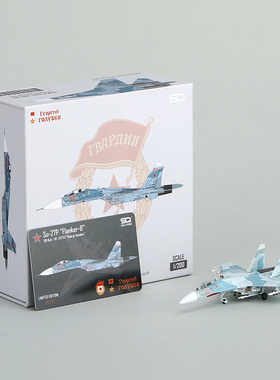 SQ 1/200 Su-27P 俄罗斯海军红98Z字2022年 SU27-200-001合金模型