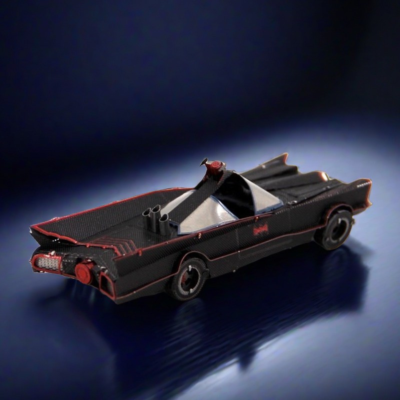 全金属DIY拼装模型3D免胶立体拼图 蝙蝠侠TV版蝙蝠车 彩色 冲冠