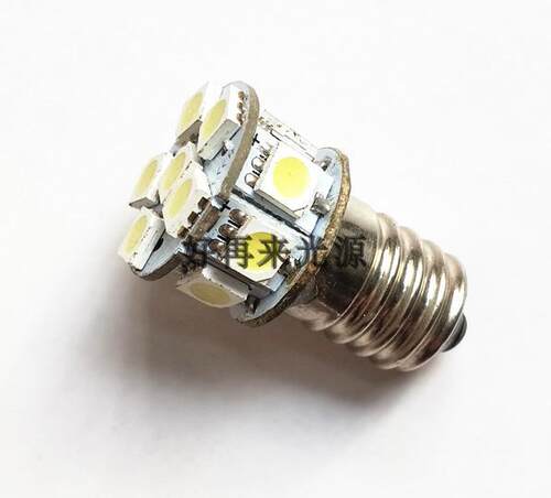 LED螺口灯泡E12E14E17螺口12V24V仪器设备指示灯LED白光灯泡