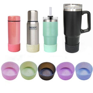 防磕碰保温杯杯套适用斯坦利冰霸水杯闪粉杯套硅胶隔热杯套保护套