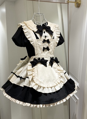 【预售】小女仆山楂浆果原创万圣节古早女仆裙优雅Lolita