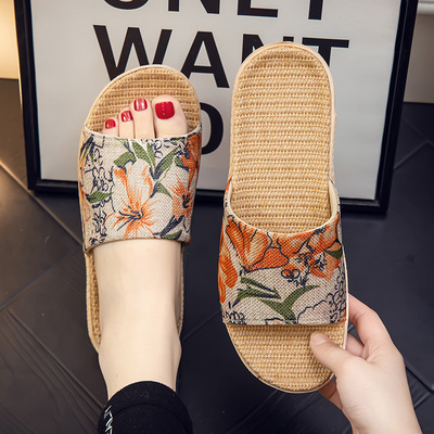 PVC欧式静音吸汗印花亚麻