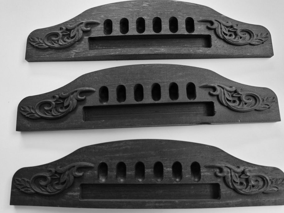 Ovation1869吉他下码 乌木琴码手工吉他配件修补吉他全单吉他琴码