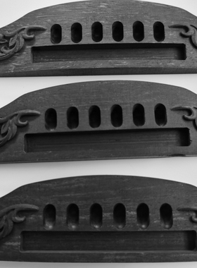 Ovation1869吉他下码 乌木琴码手工吉他配件修补吉他全单吉他琴码