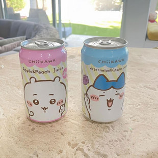 台湾进口雅蒙蒂Amandier饮料chiikawa西瓜葡萄味苹果蜜桃味果汁
