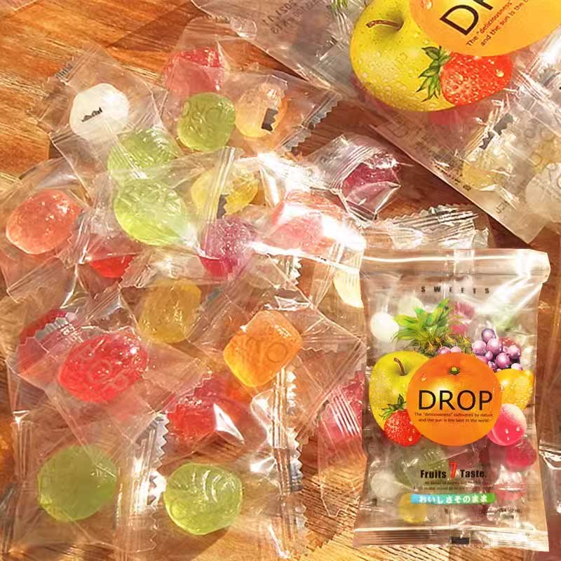日本进口秋山制果什锦果味硬糖水果七味多形状高颜值果糖喜糖