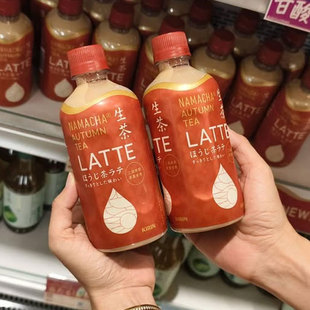 日本进口KIRIN麒麟生茶秋冬限定烘焙茶拿铁奶茶饮料400ml