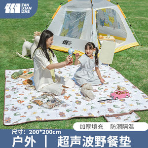 探险者（TANXIANZHE）野餐垫加厚超声波户外露营坐垫午休防潮隔脏