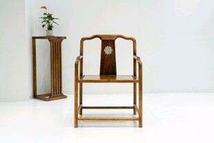 胡桃木浩然客椅纯实木不包邮具体运费联系客服新中式餐椅茶椅家用