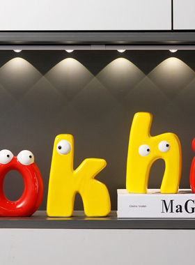 OK-hi萌丑摆件客厅餐边柜装饰品电视柜酒柜高级感小众儿童房书房