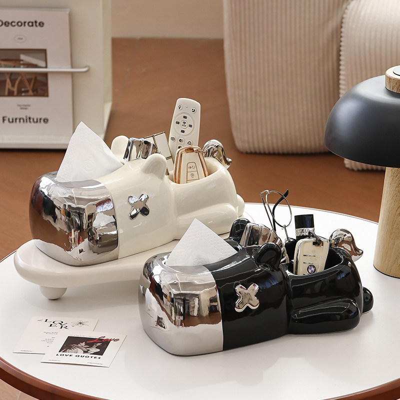 糖驹高档纸巾盒遥控器收纳盒客厅茶几桌面抽纸盒复古轻奢纸抽盒,家居饰品,装饰纸巾盒,淘宝优惠券,粉丝福利购,淘宝优惠卷