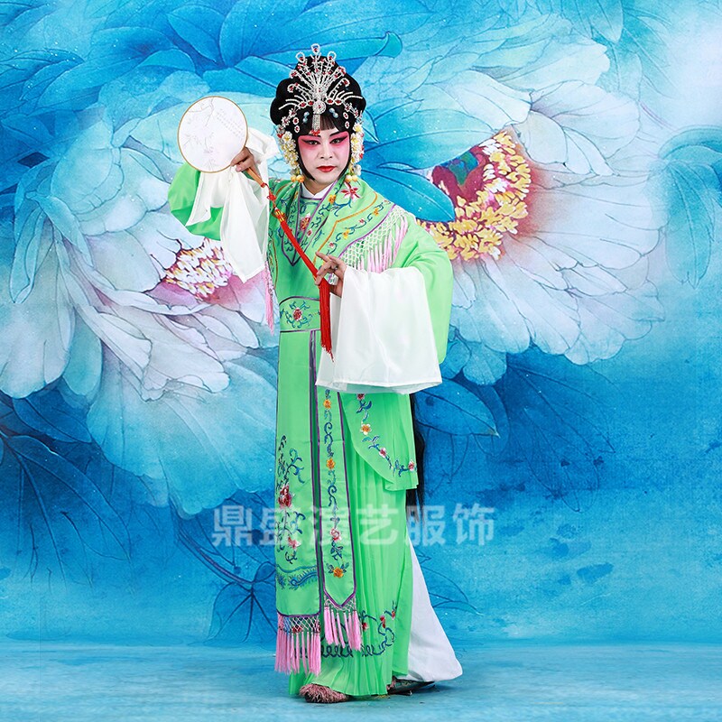 包邮戏剧戏曲京剧古装服装戏服水袖宫女衣花旦小姐Y丫鬟小旦服