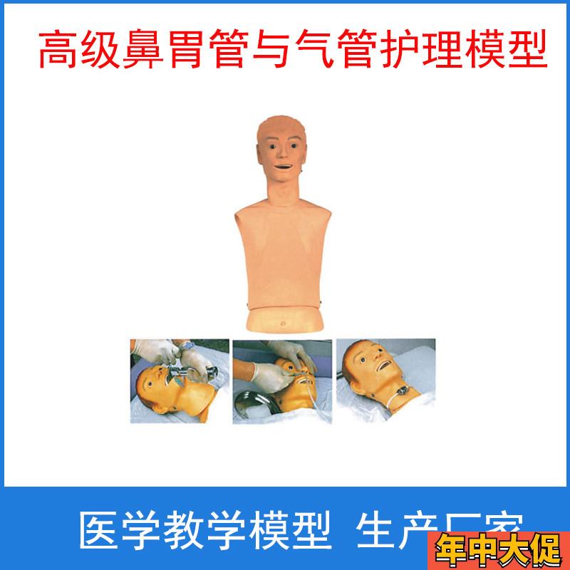 上海医模 高级鼻胃管与气管护理模型 插胃管口切开护理教学训练模