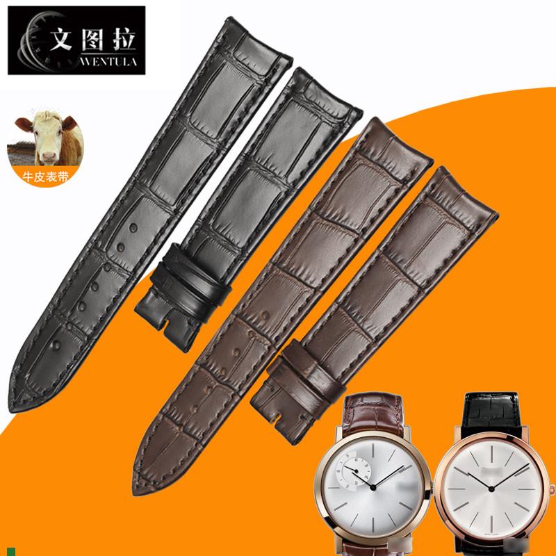 适用原厂真皮表带代用伯爵系列G0A31114薄款真皮手表带皮表带男20