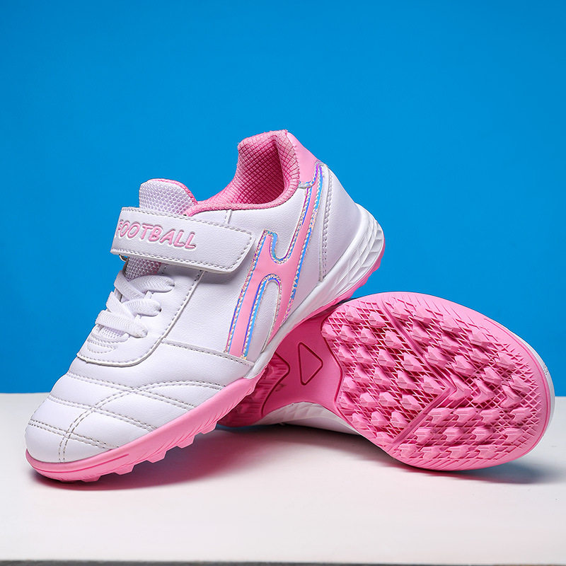 儿童足球鞋男童女童学生比赛训练鞋魔术贴平底碎钉人造草地,运动鞋new,足球鞋,淘宝优惠券,粉丝福利购,淘宝优惠卷