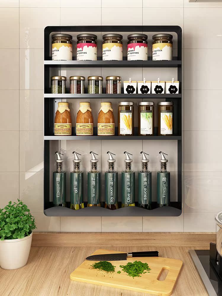 厨房挂窗户置物架壁挂多功能放油盐酱醋收纳多层月亮香料调料架子|ruв категории награду материалов, кухня, на кухне висит, стойка - от Buy2taobao.com для оказания профессиональной услуги покупки агента Taobao