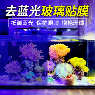 海缸膜海水缸珊瑚缸过滤蓝光海缸贴膜去蓝光膜拍照滤镜海缸玻璃膜