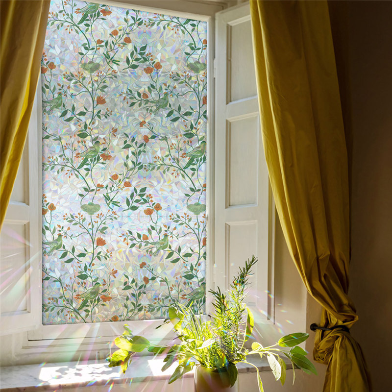 田园风彩虹磨砂玻璃贴纸透光不透明厨房卫生间防走光防窥窗户贴膜,家居饰品,玻璃膜/贴,淘宝优惠券,粉丝福利购,淘宝优惠卷