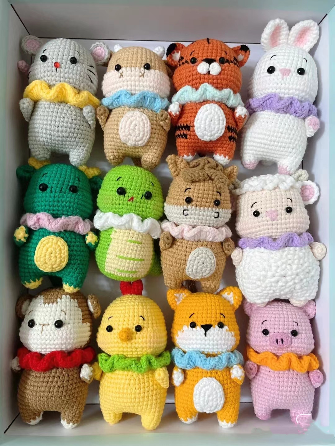 毛线手工编织十二生肖生日礼物diy玩偶挂件成品毛线钥匙扣包挂件