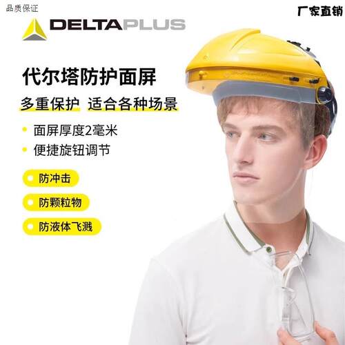 代尔塔101304防护面具面罩防护面屏防b化学飞溅防冲击面罩具