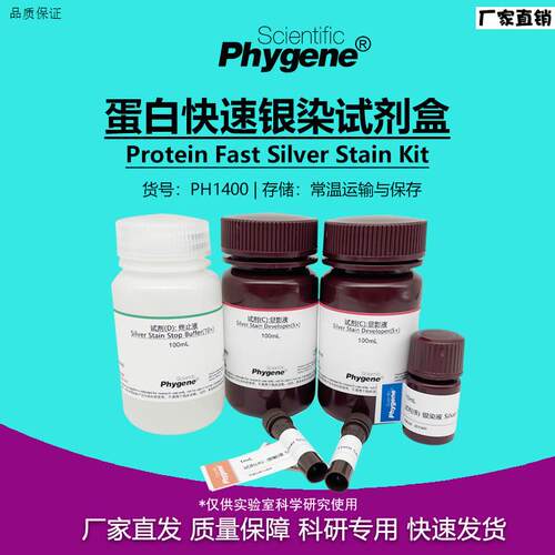 蛋白快速银染试剂盒ProteinSilverStaginKit[PH1400PHYGENE]