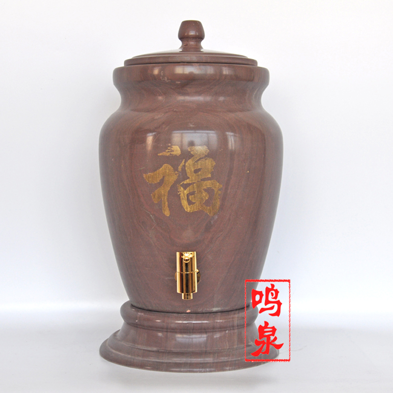 木鱼石饮水机木鱼石水桶木鱼石水缸石头水缸天然木鱼石整石制作