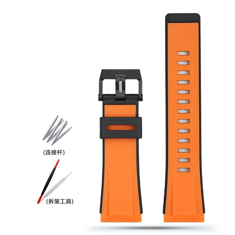 天姵适配卡西欧G-SHOCK系列GA-2200橙色树脂硅胶手表带运动腕带