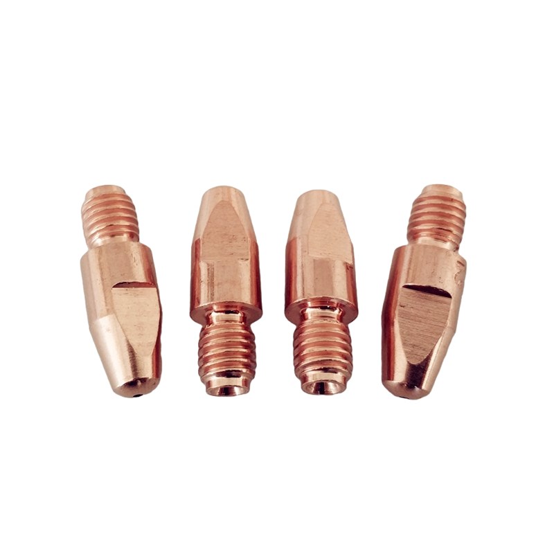 铝焊丝501D水冷焊枪导电嘴1.2铬锆铜M8X30加粗焊丝紫铜导电咀1.6