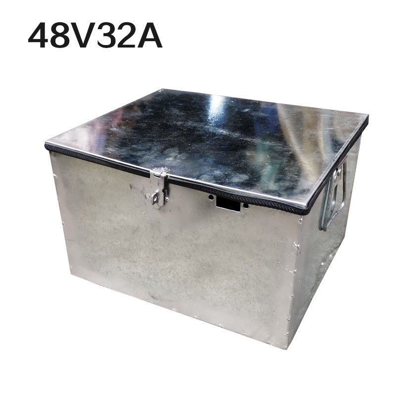 电动电池盒电瓶盒铁皮电动车48v60v72v20a32a外壳子通用防雨盒子
