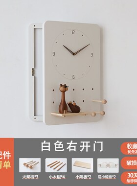 现代简约电表箱遮挡装饰画 免打孔挂画置物架美化空间