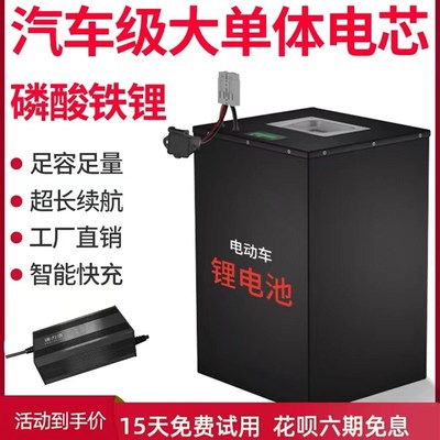 宁德时代电动车磷酸铁锂电池48v60v72v三四轮车电池外卖电瓶