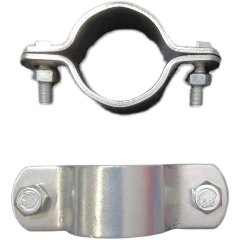 加厚管卡管夹骑马卡合掌码镀锌铁管码半边码两边对夹码管扣夹管卡