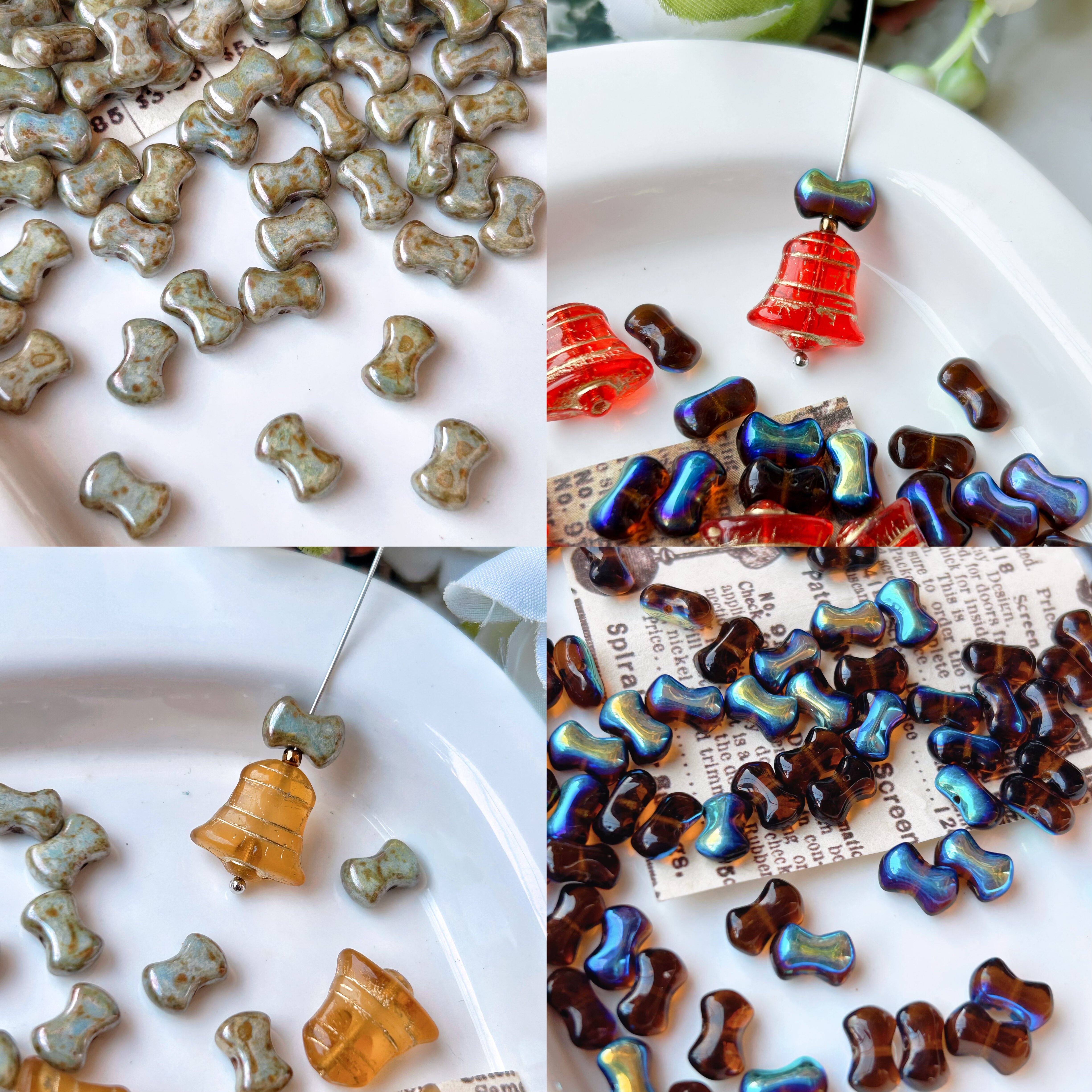 2颗装 进口捷克珠6*9mm蝴蝶结珠手工串珠手链项链耳环材料散珠,饰品/流行首饰/时尚饰品新,其他DIY饰品配件,淘宝优惠券,粉丝福利购,淘宝优惠卷