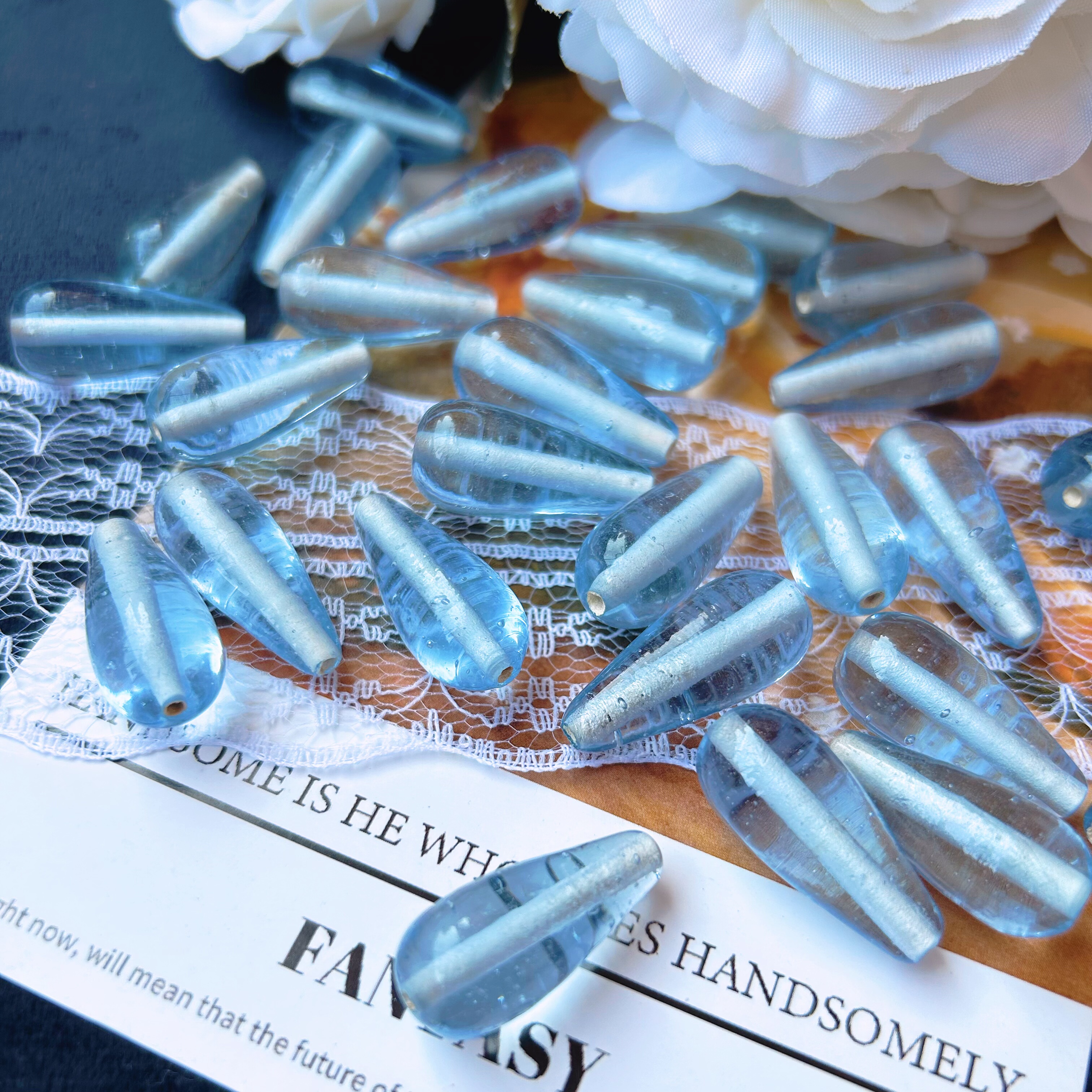 尼泊尔进口长水滴珠约11*24mm手工串珠手链项链耳环材料配件散珠,饰品/流行首饰/时尚饰品新,其他DIY饰品配件,淘宝优惠券,粉丝福利购,淘宝优惠卷