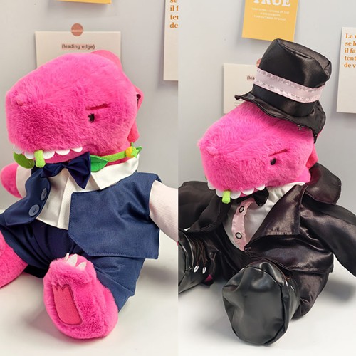 30cm素龙毛绒玩偶衣服婚纱西服