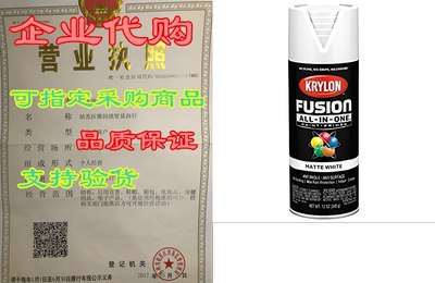 Krylon K02764007 Fusion All-In-One Spray Paint for Indoor