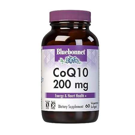 BlueBonnet CoQ-10 Vegetarian Softgels， 200 mg， 60 Count