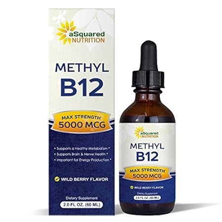 aSquared Nutrition Vitamin B12 Sublingual Liquid Drops -