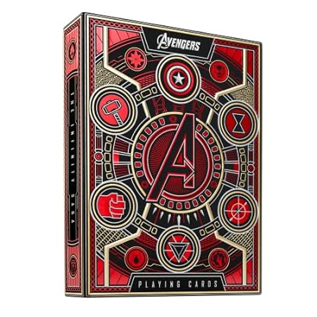 theory11 Avengers Red Edition Premium Playing Cards - Mar