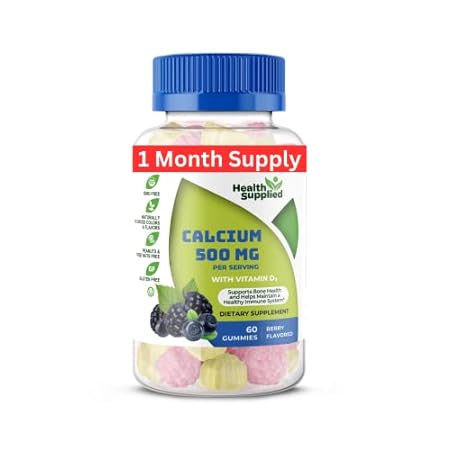 Calcium 500mg with Vitamin D3 1000 IU Gummies | Daily Die