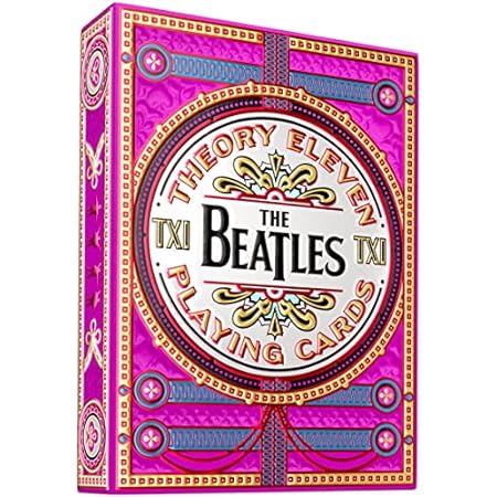 theory11 The Beatles Premium Playing Cards - Pink Deck Of